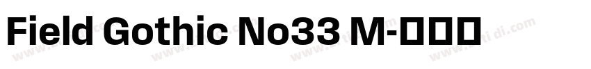 Field Gothic No33 M字体转换
